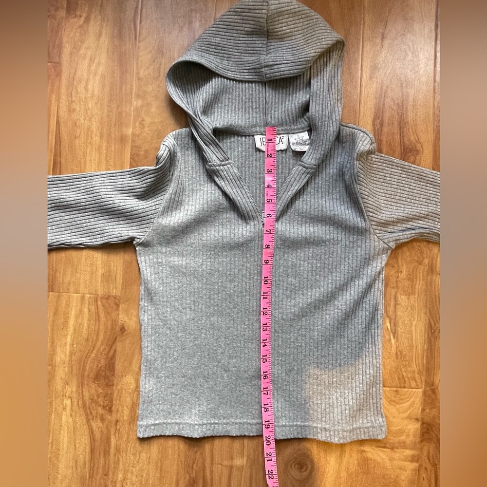 Jessica Gray Ribbed Sweater with Half-Zip - Picture 10 of 11